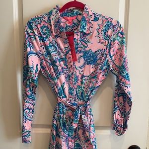 NWT LILLY PULITZER Mira Stretch Shirt Dress